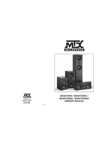 Notice MTX Audio MONITOR5I Haut-parleur
