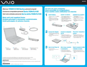 Notice SONY VAIO VGNFJ170Q Ordinateur portable