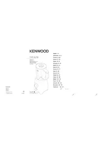 Notice KENWOOD BLENDX COMPACT BLP304 Kuchyňský robot