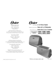 Notice OSTER 6329 Grille pain
