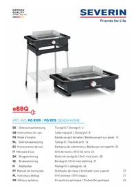 Notice SEVERIN SENOA HOME S PG 8115 Gril électrique