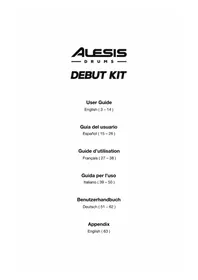 Notice ALESIS DEBUT KIT Tambour ordinateur