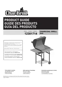 Notice CHAR BROIL CHARCOAL 12301714 Barbecue