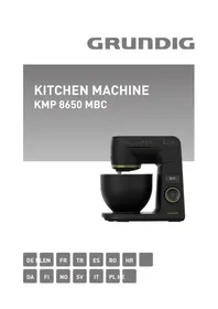 Notice GRUNDIG KMP 8650 MBC Keukenmachine