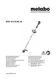 Notice METABO RTD 18 LTX BL 30 Coupe-herbe