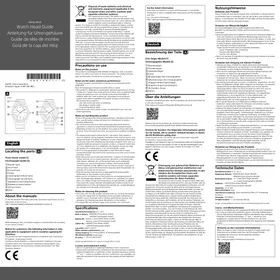 Notice SONY WNWHWT01B Montre connectée