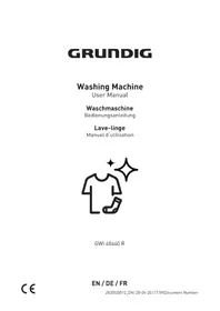 Notice GRUNDIG GWI 48440 R Waschmaschine