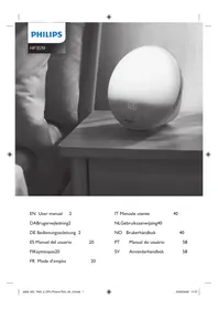 Notice PHILIPS SMARTSLEEP WAKEUP LIGHT HF3519 Luminothérapie