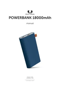 Notice FRESH N REBEL POWERBANK 18000 MAH Batterie portable