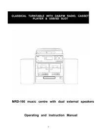 Notice DENON MRD166 Sistema de alta fidelidad