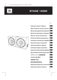 Notice JBL STAGE 1200D Subwoofer