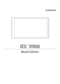 Notice GARMIN DEZL OTR500 Gps