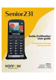 Notice Konrow SENIOR 231 Smartphone