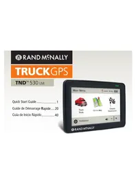 Notice Rand McNally INTELLIROUTE TND 530 GPS device
