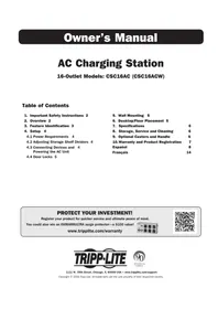 Notice Tripp Lite CSC16ACW Computadora portátil