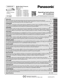 Notice PANASONIC S36MF3E5A Klimilo