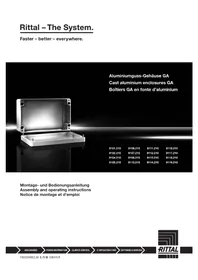 Notice Rittal GA 9101.210 Boîtier électrique