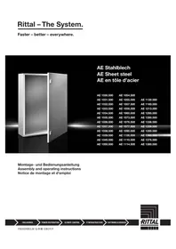 Notice Rittal AE 1038.500 Commutateur