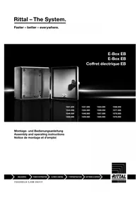 Notice Rittal EBOX EB 1577.500 Coffret électrique
