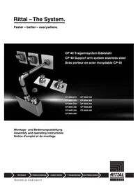 Notice Rittal CP 6664.500 Support articulé industriel