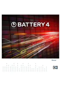 Notice NATIVE INSTRUMENTS BATTERY 4 Licence de logiciel & extension