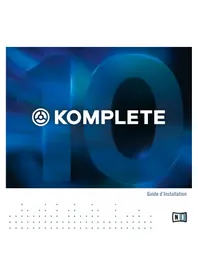 Notice NATIVE INSTRUMENTS KOMPLETE 10 Licence de logiciel & extension
