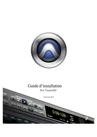 Notice Avid PRO TOOLS HD 8.0 Licence de logiciel & extension
