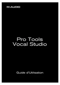 Notice Avid PRO TOOLS VOCAL STUDIO Licence de logiciel & extension