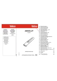 Notice VALERA ABSOLUT 648.01 Beard trimmer