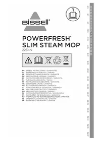 Notice BISSELL POWERFRESH SLIM STEAM 2234 Parný čistič