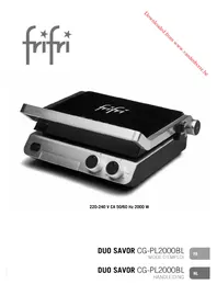Notice FRIFRI DUO SAVOR PL2000 Plaque de grill