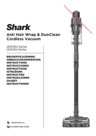 Notice SHARK ANTI HAIR WRAP & DUO CLEAN IZ201 Dammsugare