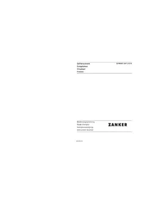 Notice ZANKER ZKF210B Congélateur