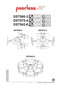 Notice Peerless-AV DST9754 Support mural pour téléviseur