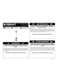 Notice Hanwha SBP917PVMW Support mural pour appareil électronique