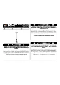 Notice Hanwha SBP35PVMW Support mural