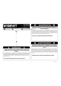 Notice Hanwha SBP302CMAS Support de fixation