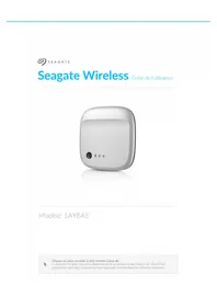 Notice SEAGATE WIRELESS 1AYBA5 Disque dur externe