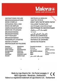 Notice VALERA BABY VA 554.13 Sèche cheveux