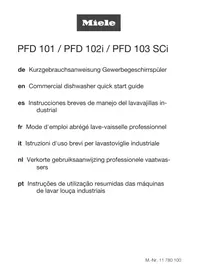 Notice MIELE PFD 101 U Máquinas de lavar loiça