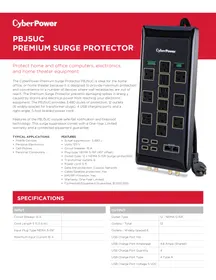 Notice CyberPower HOME THEATER PBJ5UC Parafoudre