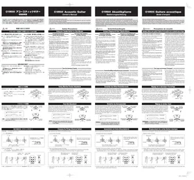 Notice YAMAHA F325D Guitare électrique