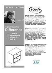 Notice BUSH CABOT WC3148003 Armoire