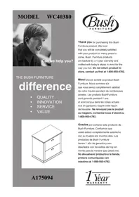 Notice BUSH YORKTOWN WC4038003 Armoire