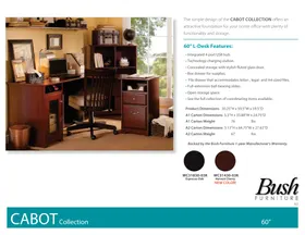 Notice BUSH CABOT WC3183003K Bureau