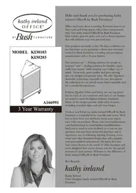 Notice BUSH VOLCANO DUSK KI3010703 Bureau