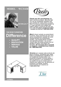 Notice BUSH CABOT WC3143003K Bureau
