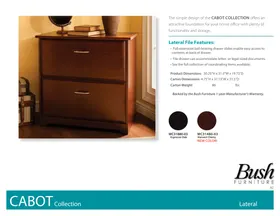 Notice BUSH CABOT WC3188003 Armoire