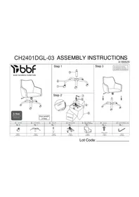 Notice BUSH CH2401DGL03 Chaise de bureau