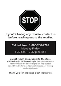 Notice BUSH ANTHROPOLOGY ATD460RB03K Bureau